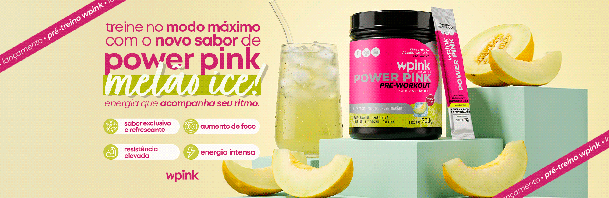 Pré-treino melão ice