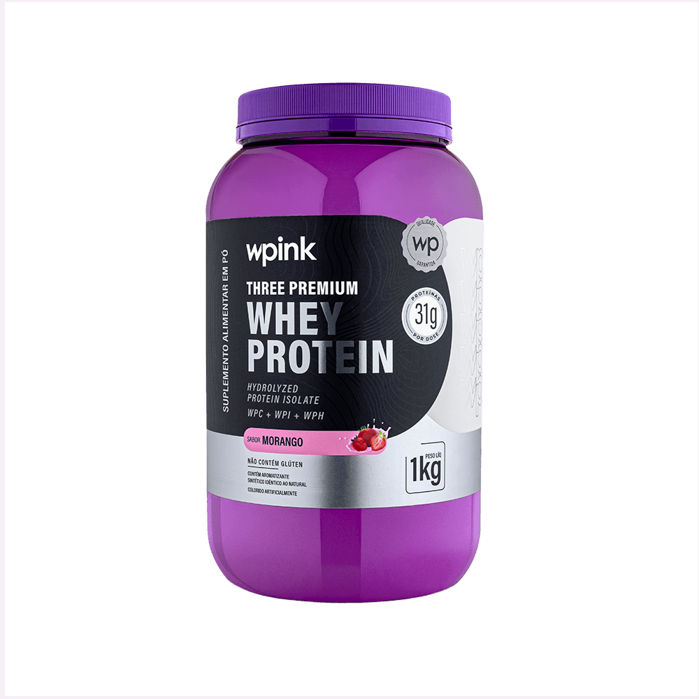 Whey 3W morango 3W - (1kg)