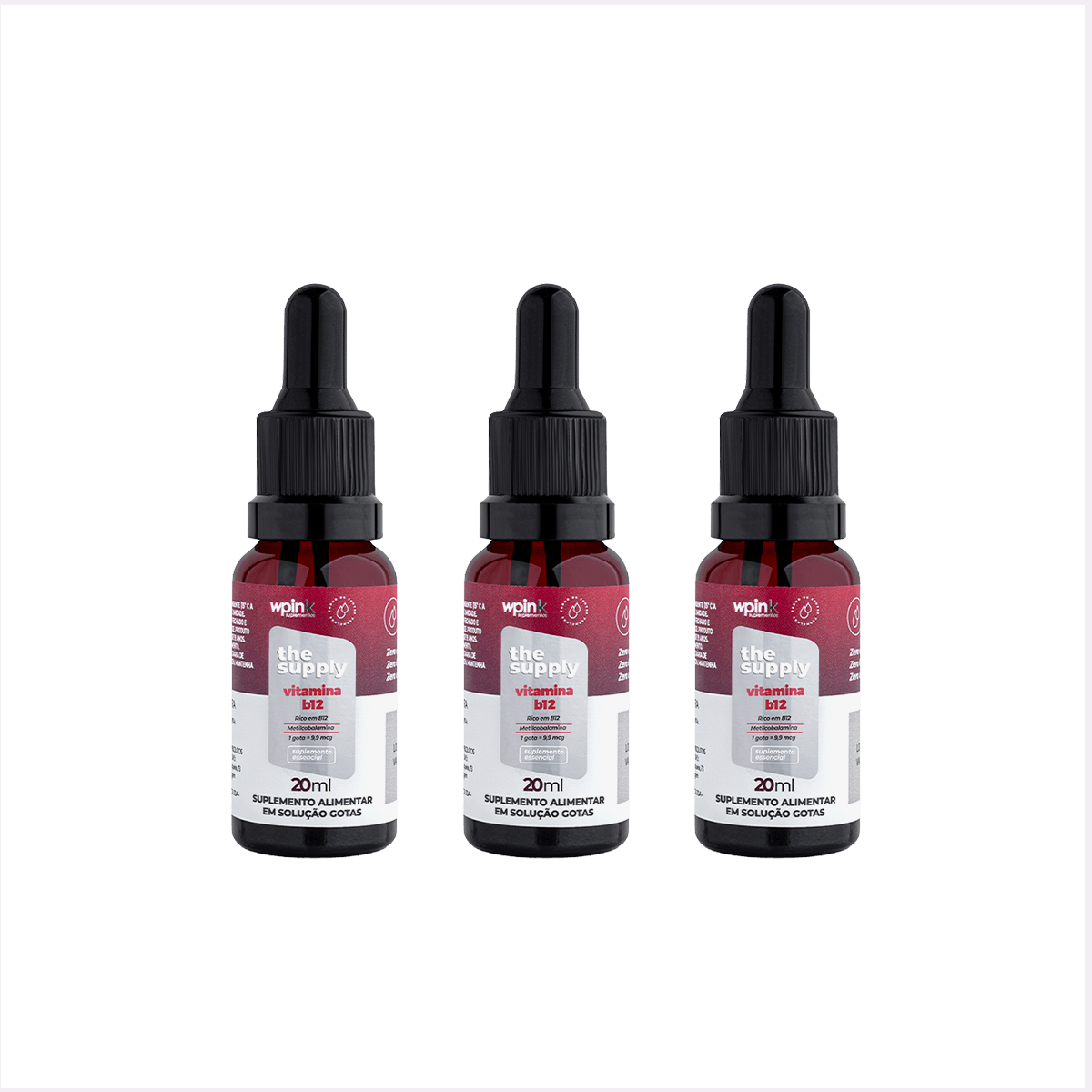 Kit Vitamina b12 - em gotas (3 un.)